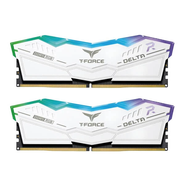 T-Force Delta RGB 32GB DDR5 Desktop RAM (White)
